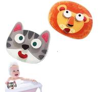 Puzzle da bagno, puzzle facciale da bagno per bambini piccoli, schiuma educativa con ventosa da parete per hotel, asili nido, scuole materne, bambine e bambini (A+B)
