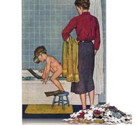 Puzzle da bagno, rompicapo, puzzle rettangolare in carta per adulti, regali di Natale, 1000 pezzi (38x26 cm)