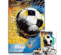 Puzzle da calcio acquerellato da 1000 pezzi per adulti, regalo per sfidare l'intelligenza cerebrale, giocattoli avvincenti per la decorazione della casa (50x75cm)