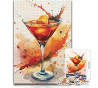 Puzzle da cocktail e cucina da 1000 pezzi per adolescenti, gioco di apprendimento del pensiero strategico, regalo significativo ideale per qualsiasi evento, dimensioni 38x52cm