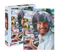 Puzzle da collezione con licenza ufficiale Acquario Bob Ross Afro da 500 pezzi