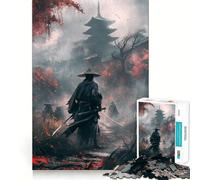 Puzzle da collezione per adulti "Scontro nel Tempio dei Samurai" - 1000 pezzi Migliora la memoria, rilassa la mente Opera d'arte dai bordi netti (50x75cm)