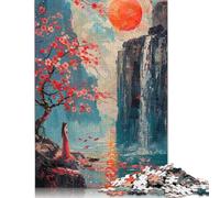 Puzzle da colorare "La Signora della Cascata" per adulti dai 18 anni in su, giochi educativi Upe, puzzle per bambini adulti, 1000 pezzi (75x50 cm)