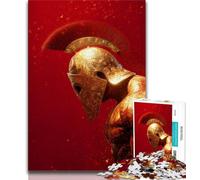 Puzzle da dipingere con guerrieri spartani per adolescenti, puzzle da 1000 pezzi, aiuta il cervello a esercitare i giocattoli avvincenti per coltivare la pazienza, un'opera d'arte (50x75cm)