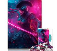 Puzzle da dipingere con il guerriero spartano, 1000 pezzi, per adulti, gioco educativo, sfida giocattolo, ideale come regalo per tutta la famiglia (75x50cm)