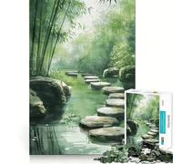 Puzzle da giardino zen da 1000 pezzi per ragazzi,gioco cognitivo,incastro perfetto,compatto,divertente per il tempo di gioco in famiglia (38x26cm)