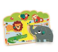 Puzzle da inserto Animali della giungla con suoni Djeco