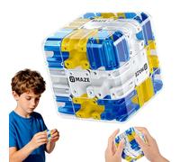 Puzzle da labirinto 3D, puzzle Maze Cube, giocattolo per bambini, adulti, antistress logico, allenamento del cervello, giocattolo educativo come regalo (A)
