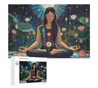 Puzzle da meditazione con sette chakra, yoga, per adulti, attività familiari, giochi per la casa, 1000 pezzi