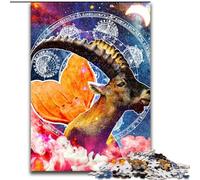Puzzle da parete con il segno zodiacale del Capricorno, puzzle impossibili per adulti, dimensioni 50x75cm, per adolescenti, serata di giochi in famiglia, idea regalo stimolante per la mente.