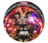 Puzzle da parete con il segno zodiacale del Leone, 1000 pezzi per adulti. Puzzle impossibili per adulti. Regalo perfetto per compleanni e festività. 67,5x67,5 cm.