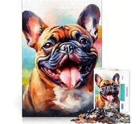 Puzzle da parete con immagine di un carlino, 1000 pezzi, ideale per ragazzi, gioco di logica stimolante, tranquillo, con bordi netti, regalo elegante (38x52cm)