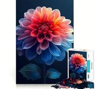 Puzzle da parete con poster di dalia multicolore per adulti, 1000 pezzi, gioco di logica e rilassante, decorazione artistica di alta qualità (38x26cm)