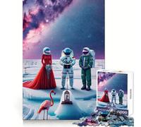 Puzzle da parete surreale a tema matrimonio per adulti, 1000 pezzi Pensa in modo intelligente, giocattolo per la casa, goditi tagli precisi, decorazione artistica da parete 38x52cm