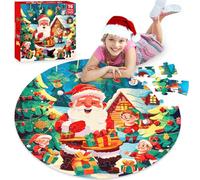 Puzzle da pavimento per giochi per bambini, 70 pezzi giocattoli di Natale per ragazze ragazzi 3 4 5 6 7 8 anni giocattoli educativi per attività unicorno compleanno Natale
