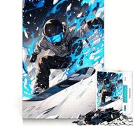 Puzzle da snowboard per adulti, 1000 pezzi, stimola la memoria, divertente da assemblare, oggetto da collezione (50x75cm)