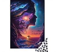 Puzzle da spiaggia spaziale per famiglie, giochi stimolanti, puzzle in cartone riciclato al 100% per bambini adulti, regalo di compleanno, 1000 pezzi (38x26 cm)