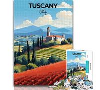 Puzzle da stampare con tema "Toscana, Italia e viaggi" per adolescenti, aiuta il cervello ad allenare i giocattoli avvincenti per coltivare la pazienza Un'opera d'arte 50x75cm
