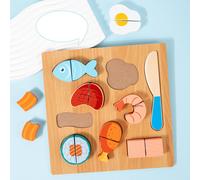 Puzzle da taglio in legno Cucina prescolare Fai finta di giocare per ragazze