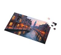 Puzzle da tavola per adulti con immagine di canali veneziani al crepuscolo di 3 anni, 500 pezzi (1000 pezzi)