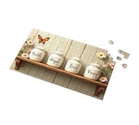 Puzzle da tavola per bambini di 3 anni, con barattoli di fede, speranza, amore e pace, puzzle per adulti, 500 pezzi (500 pezzi)