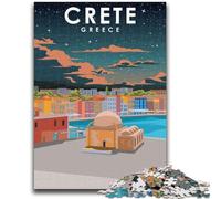 Puzzle da viaggio Creta Grecia Arte 1000 pezzi per adulti Regali, Affare difficile impegnativo come regalo per tutta la famiglia 1000 pezzi (50x75cm)