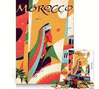 Puzzle da viaggio del Marocco per adolescenti,1000 pezzi,stimolanti per la mente,per il tempo libero,con incastri precisi,regalo di Natale chic (50x75cm)