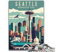 Puzzle da viaggio di Seattle, Washington, per adolescenti, 1000 pezzi, regalo di compleanno per trascorrere il tempo in casa, regali, decorazioni murali per 14+ anni, 2000 pezzi (70x100cm)
