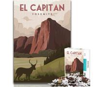 Puzzle da viaggio El Capitan Yosemite per adolescenti, aiuta il cervello ad allenarsi Giocattoli avvincenti per coltivare la pazienza Un'opera d'arte 50x75cm