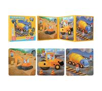 Puzzle da viaggio per bambini 3 ai 5 anni,Puzzle magnetico per bambini - Puzzle per veicoli di ingegneria - Libro di puzzle magnetico per bambini piccoli, giocattoli di attività