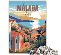 Puzzle da viaggio Spagna Malaga per adulti 1000, giochi educativi, decorazione per la casa, adatti per la decorazione del desktop, 2000 pezzi (70x100cm)