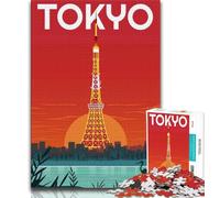 Puzzle da viaggio Tokyo Giappone JP per adolescenti 1000 pezzi, gioco per famiglie antistress, sfida difficile, collezione di artisti, belle arti 50x75cm