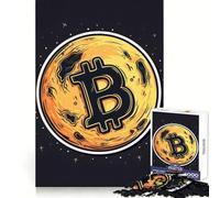 Puzzle "Dalla Bitcoin alla Luna" per adolescenti, 1000 pezzi, stimola l'intelletto e l'abilità, crea un'atmosfera tranquilla e rilassante, un regalo di Natale (38x52cm)