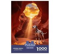 Puzzle Dalmatian 1000 Pezzi in Cartone Per Adulti E Ragazzi Impegnativo Divertente Rompicapo Dalmatian Cliff Regalo Originale 70x50cm/1000pcs