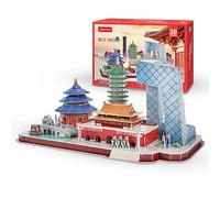 PUZZLE DAM DMAL0116C91 - 123 pezzi, tema architettura Pechino, materiale cartone