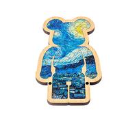 PUZZLE DAM DMAY0851C30 - 86 pezzi, tema orso, materiale in legno, dimensioni 10x18,5 cm