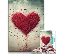 Puzzle d'amore da 1000 pezzi per adulti, difficili da completare ma divertenti e divertenti, decorazioni e regali unici per la casa, 38x26cm