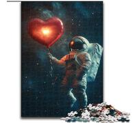 Puzzle d'amore per astronauti per adolescenti, puzzle da 1000 pezzi per adolescenti, giochi rilassanti che migliorano l'amore tra coppie per età 14 (50x75cm)