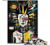 Puzzle d'arte in stile Basquiat per adolescenti da 1000 pezzi, giocattoli per l'intrattenimento familiare, ideali come regalo per tutta la famiglia (50x75cm)