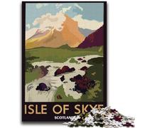 Puzzle d'arte per adolescenti dell'Isola di Skye, Scozia, 2000 pezzi, giocattoli educativi per l'apprendimento, giochi per famiglie con poster abbinato e foglio di quiz, 2000 pezzi (70x100cm)