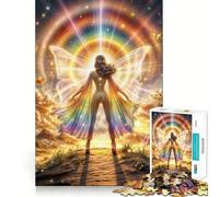 Puzzle "Dea Arcobaleno Radiosa" per adulti, 1000 pezzi, stimola la memoria, divertente da assemblare, oggetto da collezione (50x75cm)