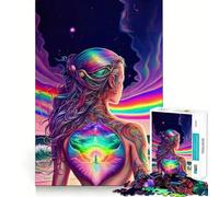 Puzzle "Dea della Spiaggia Arcobaleno" per adulti, 1000 pezzi, per migliorare la memoria, alleviare lo stress, assemblare, regalo memorabile (50x75cm)