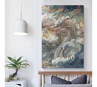 Puzzle decompressivo a forma di barboncino bianco, 100% in cartone riciclato, per adulti e adolescenti, regalo per la festa del papà, 1000 pezzi (75x50 cm)