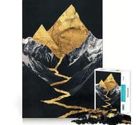 Puzzle decorativo Nature Gold per adolescenti, 1000 pezzi, per migliorare la memoria, calmare e rilassare, design classico da assemblare, regalo (38x52cm)