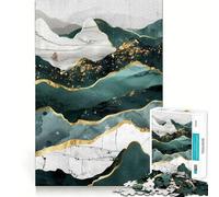 Puzzle decorativo Nature Gold per adolescenti, 1000 pezzi, rompicapo, antistress, taglio di alta qualità, (38x26cm)