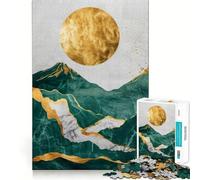 Puzzle decorativo Nature Gold per adulti, 1000 pezzi, gioco di abilità mentale, assemblaggio lento, regalo delizioso (50x75cm)