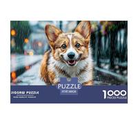 Puzzle Decorazione e Regalo 1000 Pezzi - Cane Soffice Sentiero Arcobaleno, Carta Riciclata, Gioco Familiare, 38x26cm