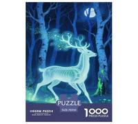 Puzzle Deer Con 1000 Pezzi, Puzzle Magical Forest Adulti, Gioco Diabilità Impossibile Puzzle Pittura Giochi Rilassamento E Intelligenza Regalo Per Amore E Amico 70x50cm/1000pcs