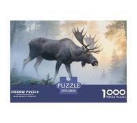 Puzzle Deer Con 1000 Pezzi, Puzzle Misty Forest Adulti, Gioco Diabilità Impossibile Gioco Intellettivo Familiare Idea Regalo Uomo E Donna 38x26cm/1000pcs