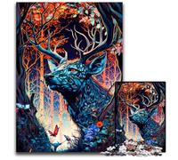 Puzzle Deer Enchanted Place per adulti, puzzle da 1000 pezzi per adolescenti e famiglie, gioco rompicapo fai da te, regalo 26X38CM/10,23x14,96 pollici